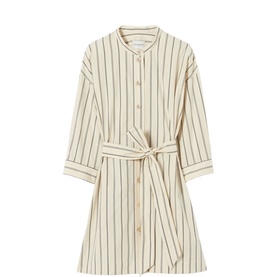 Striped Mini Shirt Dress