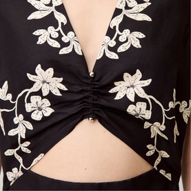 Floral Cut-Out Dress