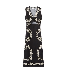 Floral Cut-Out Dress