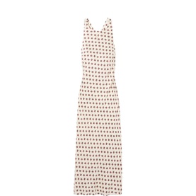 Printed Open Back Flared Dress