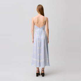 Floral Embroidered Flared Dress