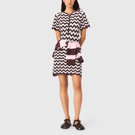 Zigzag Crochet Mini Knitted Dress