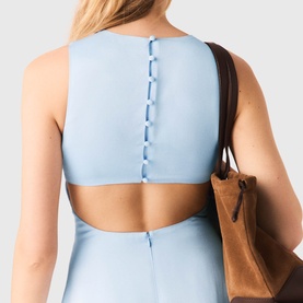 Open Back Flared Dress