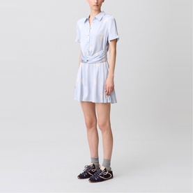 Floral Shirt Mini Dress