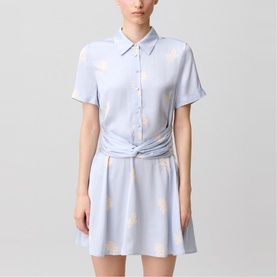Floral Shirt Mini Dress
