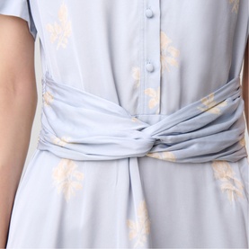 Floral Shirt Mini Dress