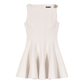 Pleated Mini Dress