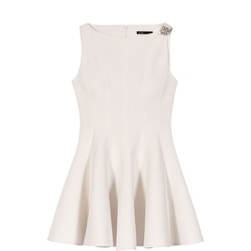 Pleated Mini Dress