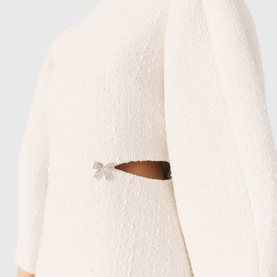 Bow Cut-Out Mini Dress