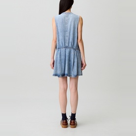 Stonewashed Denim Dress