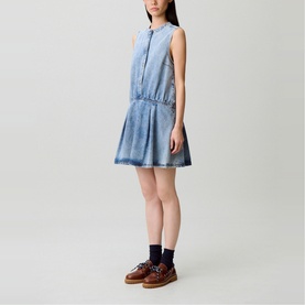 Stonewashed Denim Dress