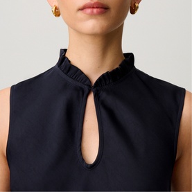 Keyhole Side Slit Flared Dress