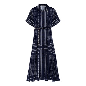 Rubarpois Dotted Shirt Dress
