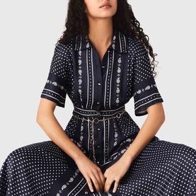 Rubarpois Dotted Shirt Dress