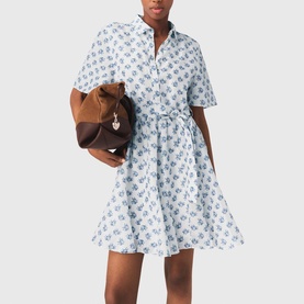 Rubelasemi Floral Shirt Mini Dress