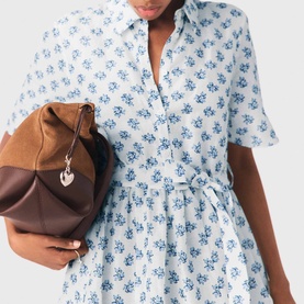 Rubelasemi Floral Shirt Mini Dress