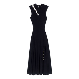 Embellished Cut-Out Dress