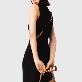 Embellished Cut-Out Dress