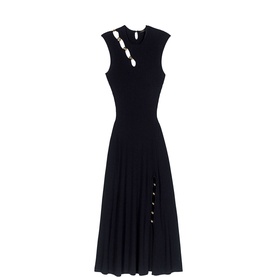 Embellished Cut-Out Dress