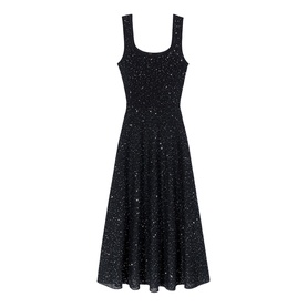Sequin Flared Dress