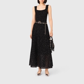 Sequin Flared Dress