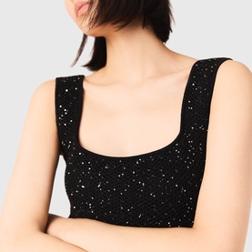 Sequin Flared Dress