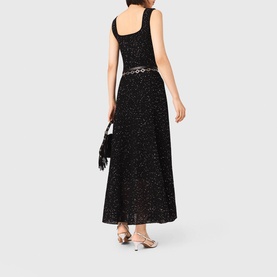 Sequin Flared Dress