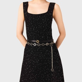 Sequin Flared Dress