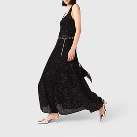 Sequin Flared Dress