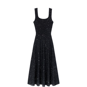 Sequin Flared Dress