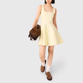 Chain Pleated Mini Dress