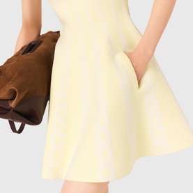 Chain Pleated Mini Dress
