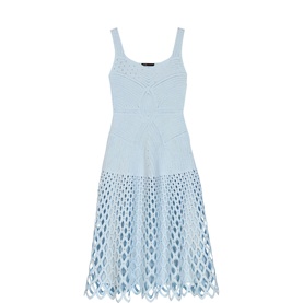 Crochet Semi Sheer Flared Dress