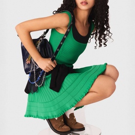 Skater Knitted Flared Dress