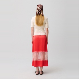 Lace Detail Slip Skirt