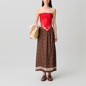 Floral Bias Skirt