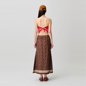 Floral Bias Skirt