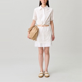 Embroidered Mini Skirt