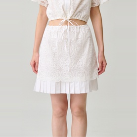 Embroidered Mini Skirt