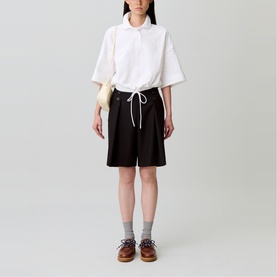 Logo Cropped Polo Shirt