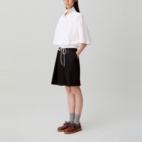Logo Cropped Polo Shirt