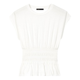 Pleated Peplum T-Shirt