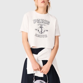 Logo Graphic Cropped T-Shirt