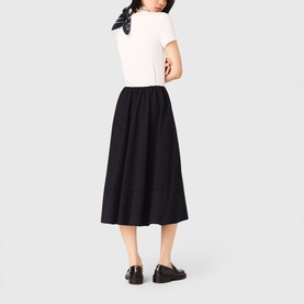 Embroidered Logo Ribbed T-Shirt