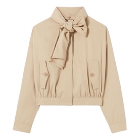 Pussybow Short Trench Coat