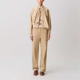 Pussybow Short Trench Coat