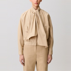 Pussybow Short Trench Coat