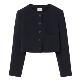 Single-Breasted Patch Pocket Jacket