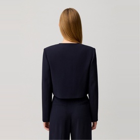 Single-Breasted Patch Pocket Jacket