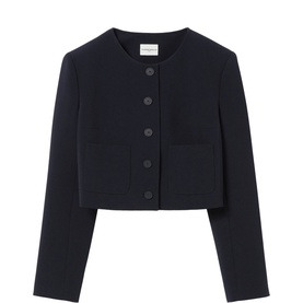Single-Breasted Patch Pocket Jacket